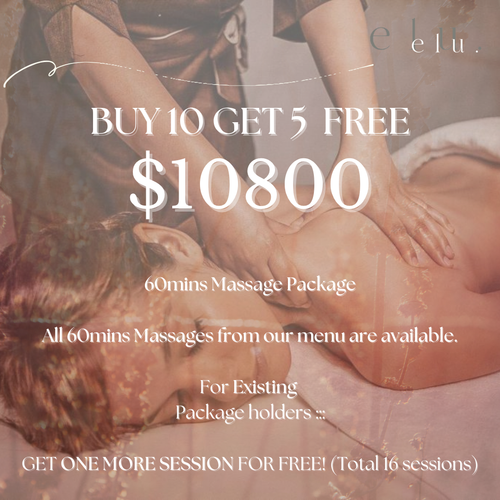 *11.11 | $10800 60MINS MASSSAGE BUY 10 GET 5 FREE*