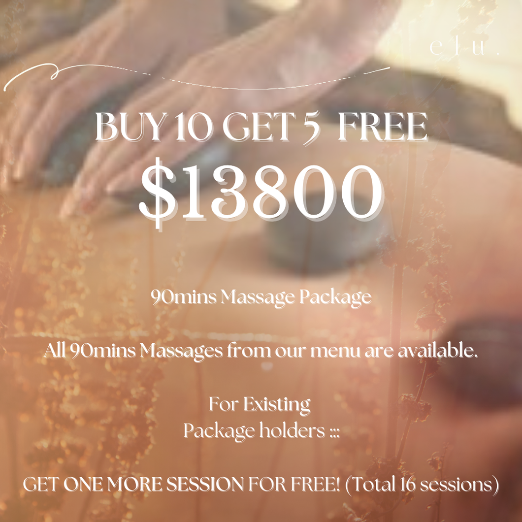 *11.11 | $13800 90MINS MASSSAGE BUY 10 GET 5 FREE*