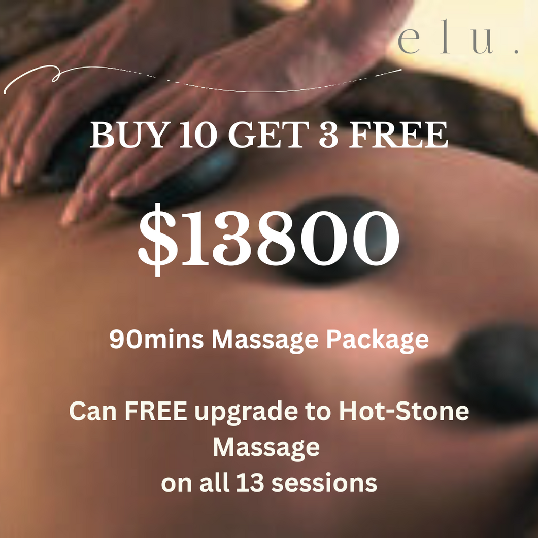 90mins Massage BUY 10 GET 3 FREE